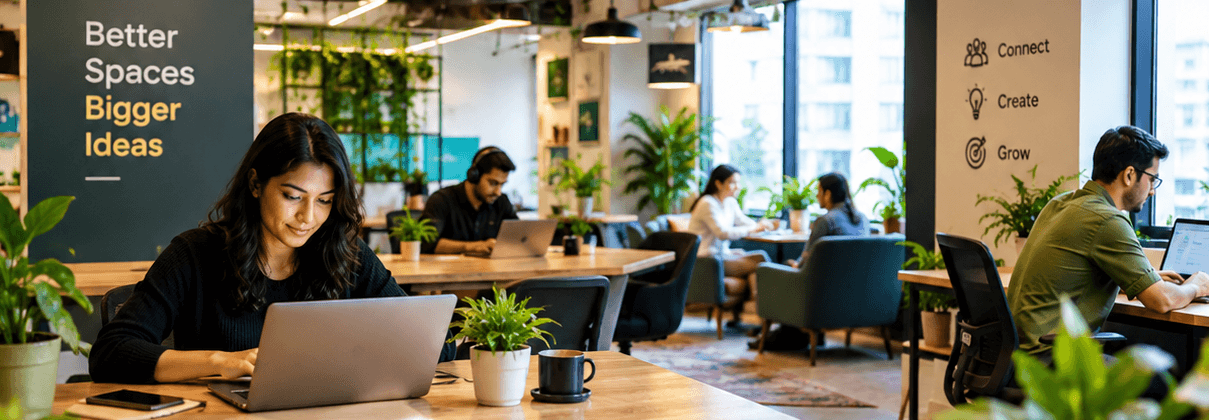 Coworking space designed to improve productivity and focus